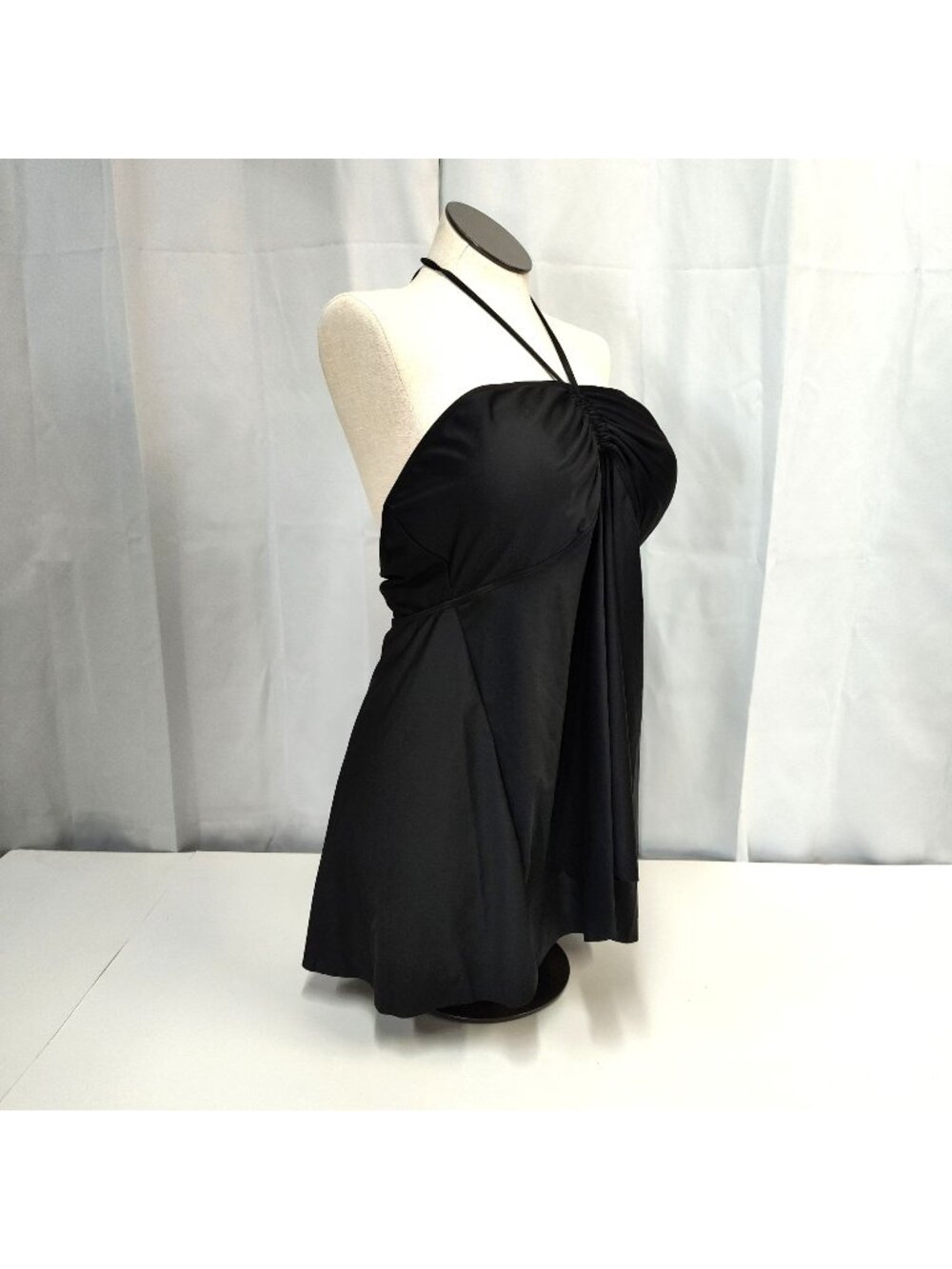Shein Halter Swim Beach Cover Dress Flowy Short Silhouette 4XL Beachwear Cover